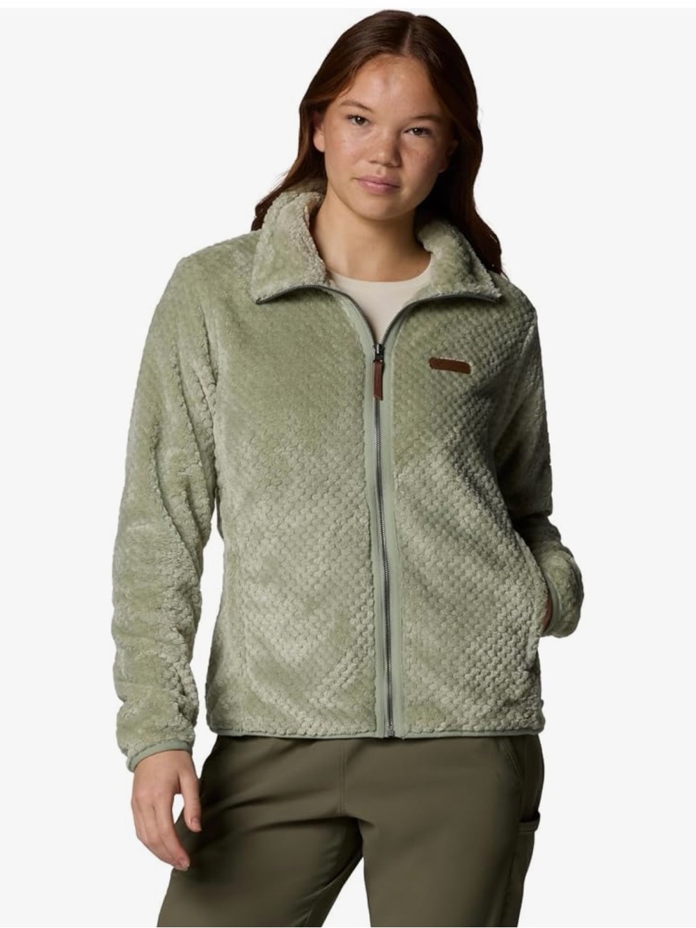 Columbia Women's Plush Full‑Zip Jacket in Sage